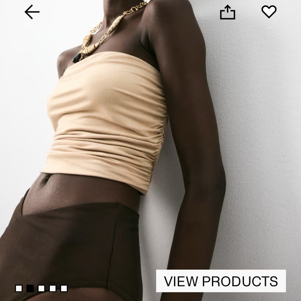 H&M cropped bandeau